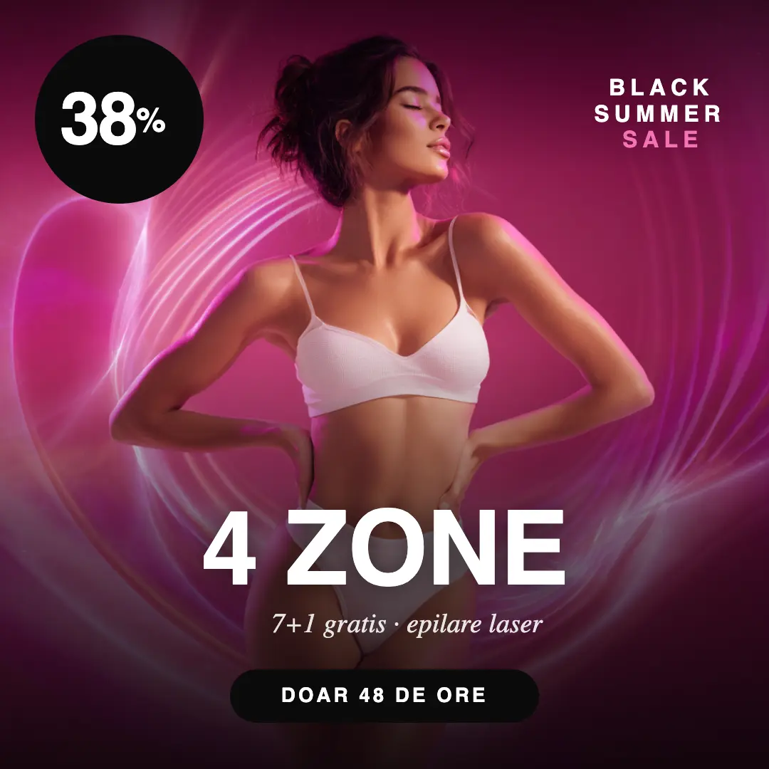 Pachet 7 sedinte+1 gratuit - 4 zone la alegere