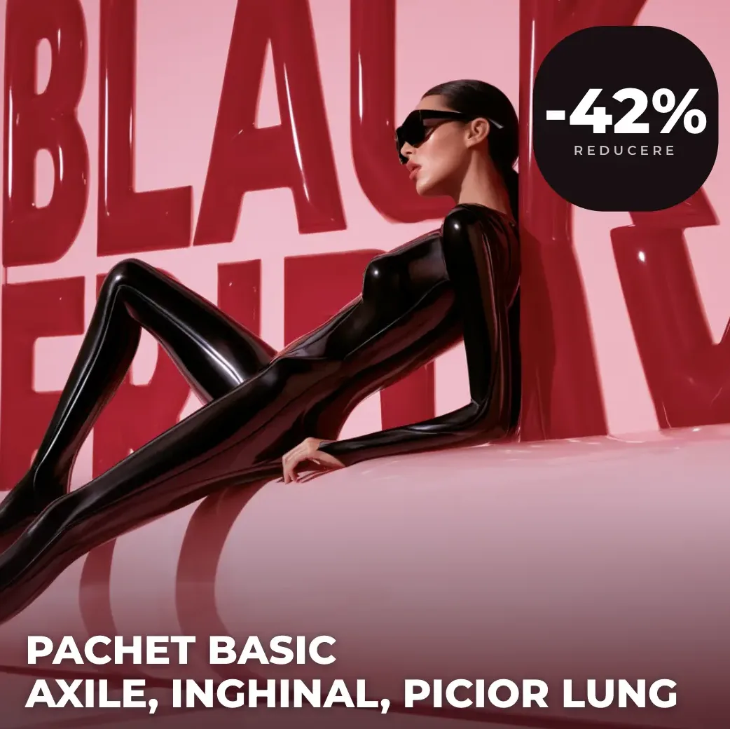 Pachet 10 sedinte + 2 sedinte gratuite -  Axile, Inghinal Total, Picioare Integral